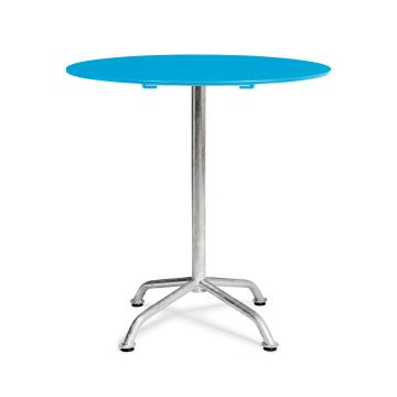 Haefeli Gartentisch rund Embru-Azurblau-60 cm